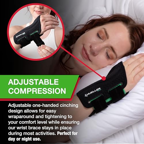 image for MUELLER Sports Medicine Green Fitted Wrist Brace for Men and Women, Wr