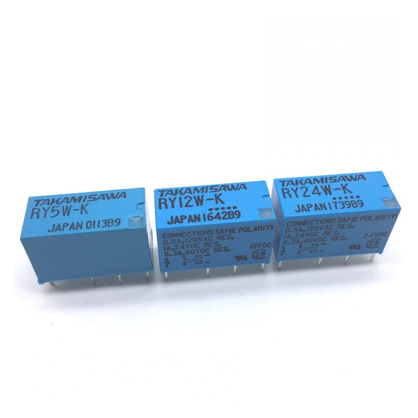 Relais de signal TAKAMISAWA RY12W-K 12V 8 broches 1A pour circuit imprimé