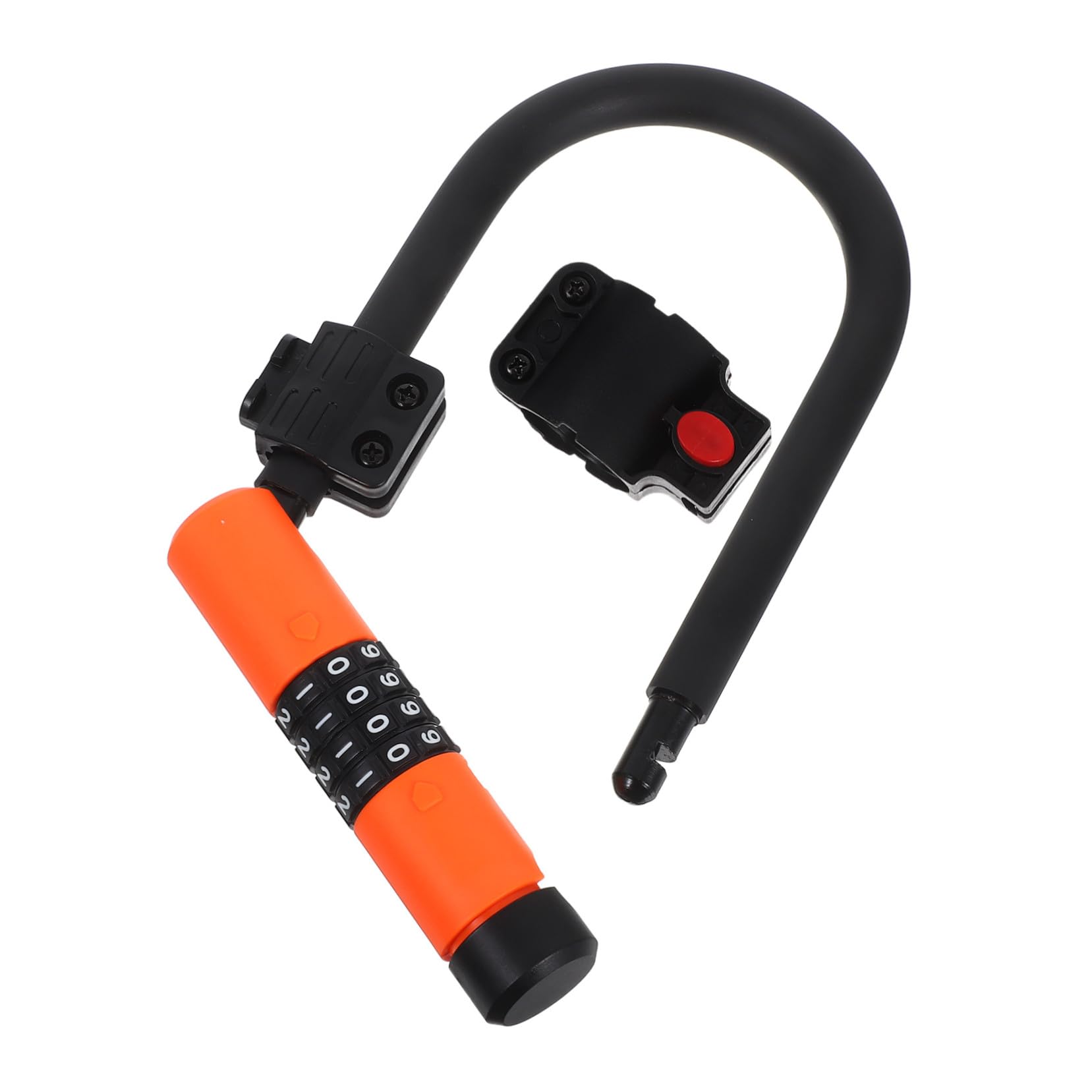 KOMBIUDA Lucchetto Bicicletta Combinazione Chiave U-shape Antifurto per Mountain Elettrica Sicurezza Resistente per Cancelli Garage e Recinzioni