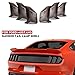 RT-TCZ Tail Light Lamp Cover Guard Trim Frame Bezels Decoration Accessories Compatible with Ford Mustang 2018-2023(2018+ Smoke Black)