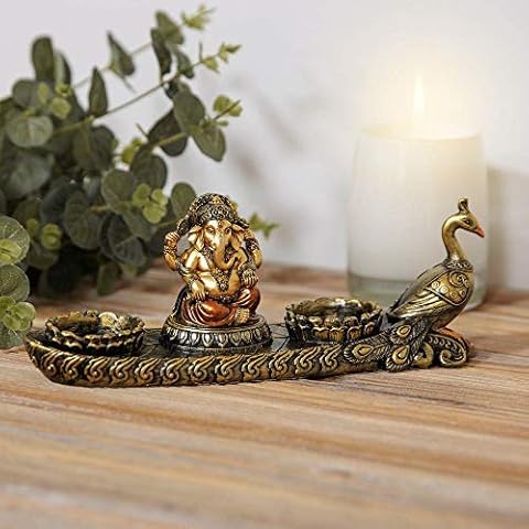 Faith & Hope Ganesh Double Tealight Holder Cover