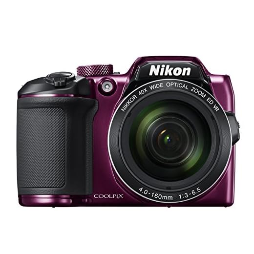 Nikon COOLPIX B500 - Cámara digital de 16 MP (4608 x 3456 pixeles, TTL, 1/2.3", 4 - 160 mm), púrpura