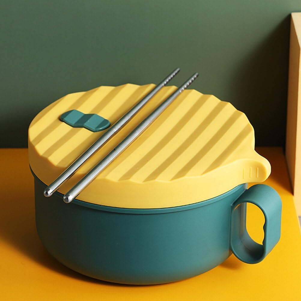 Kitchenware Bowl Cover Tableware Microwave Ramen Rice Salad Bento Microwavable Household Noodles Instant Cooker(D)