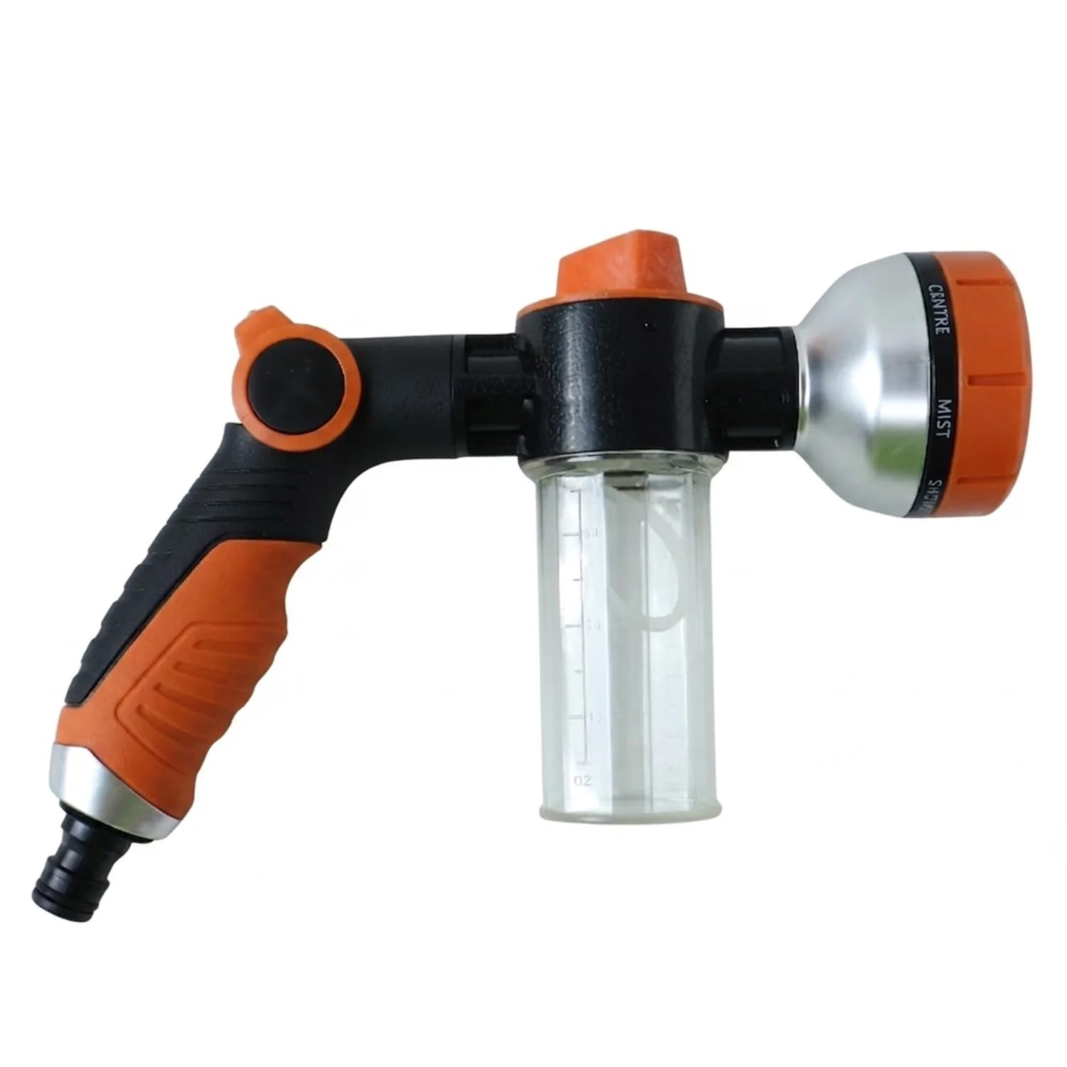 Oblivion Car Wash Foam Spray Gun, Garden Hose Water Nozzle with Soap Dispenser Bottle, Multiple Spray Patterns and Comfortable Grip for Car Bike Window Patio Plant and Outdoor Cleaning-picture-10