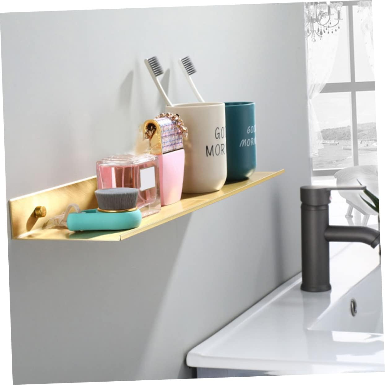CHILDWEET Wall Shelves for Bathroom Toilet Storage Cabinet Modern Design Large Capacity Storage Waterproof Anti-Slip Anti-Aging for Home Hotel
