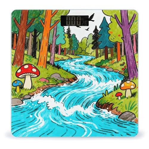 Báscula digital de baño Forest River con pantalla LCD miniatura 1