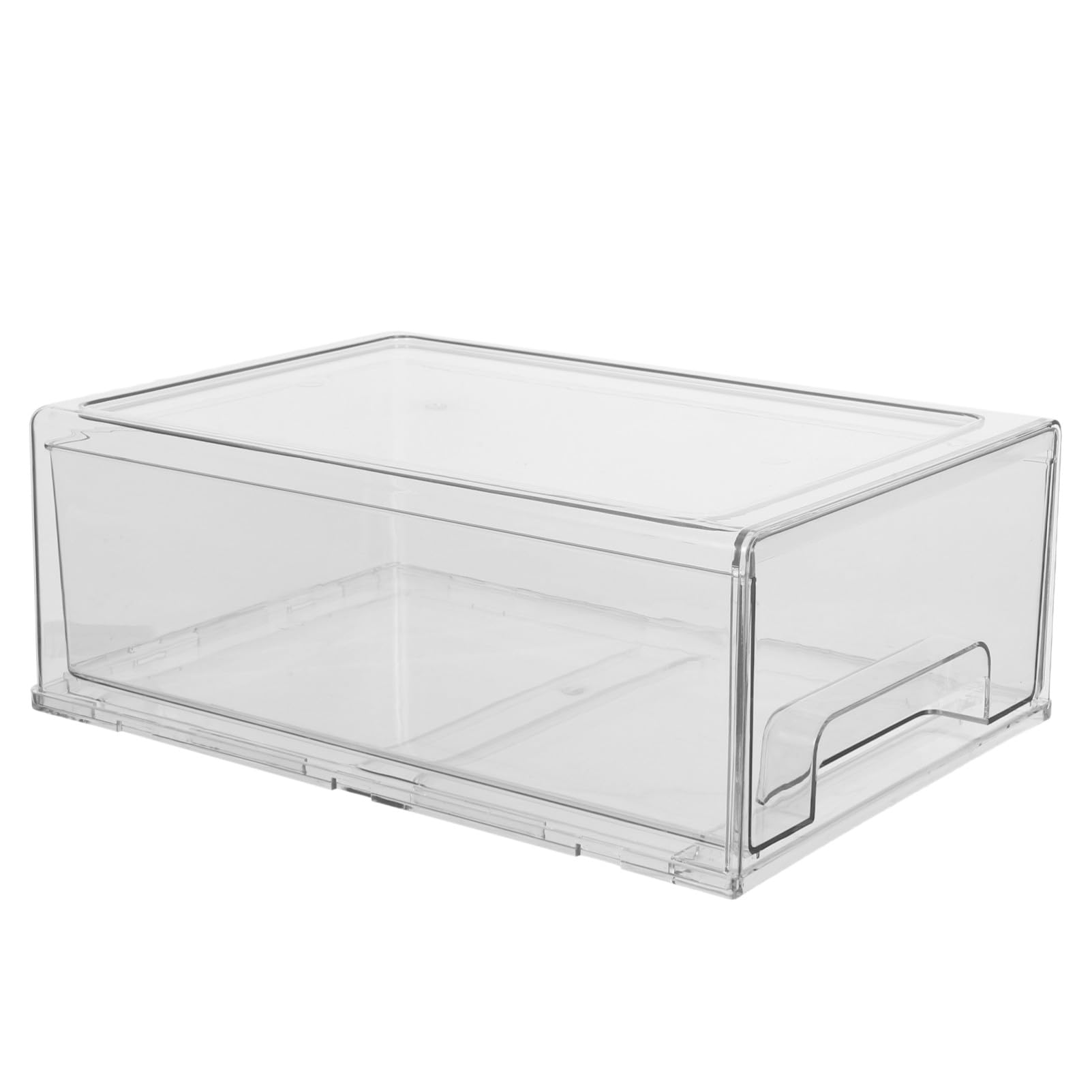 Caja de Almacenamiento Transparente Apilable de Acrílico Organizador de Tocador para Cosméticos y Joyas Contenedor de Escritorio para Papelería de Oficina