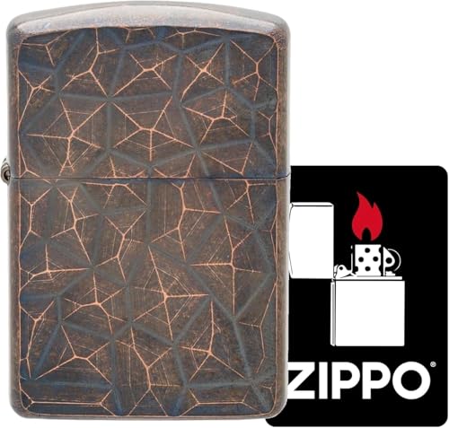 Encendedor Zippo Oil con diseño Armor cobre miniatura 2