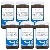 Pharma-C-Wipes 3% Hydrogen Peroxide Wipes (6 Canisters of 40 Wipes for a Total of 240 Wipes)