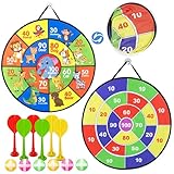 【Dartscheibe mit klebrigen Kugeln】 Unser Dartscheiben-Set mit 8 zusätzlichen Kugeln. Das Board ist mit einer hohen klebrigen Schicht beschichtet, Der starke & klebrige Ball kann das Board fest fangen; Kinder werfen es gerne.