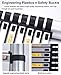 Heavy Duty 18.7ft Telescopic Extension Ladder - Portable Aluminum Folding Ladder with Hooks 330 lbs Capacity Perfect for Indoor/Outdoor Use Durable Engineering Tool