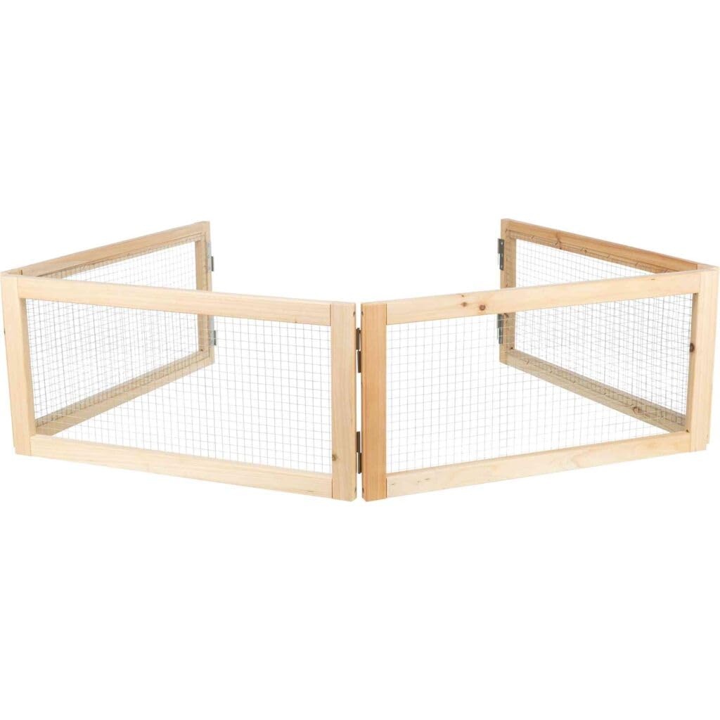 TRIXIE Enceinte d'intérieur pour cochons d'Inde, 4 éléments de 60 × 30 cm chacun