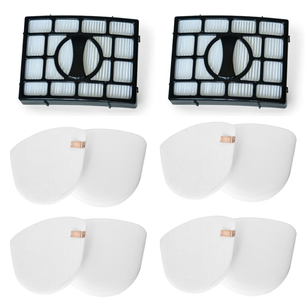 SUNITEK Replacement Filters for Shark Navigator Zero-M Lift-Away Speed Upright Vacuum ZU560, ZU560C, ZU561, ZU562, ZU572, UV572CCO, UV 650. Including 4 Foam , 4 Felt ,2 HEPA.Part #: XHEPA560 & XFFK560