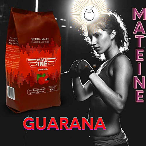 Mateine Mate Tee Yerba Mate mit Guarana, Neutral, 500 g