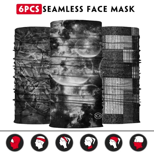Image of Neck Gaiter for Men Women Headwear Bandana Head Wrap Face Scarf Mask Cover Warmer Balaclava-Seamless & Versatile