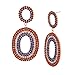 Produktbild Betsey Johnson Oval Double Drop Earrings, RED/WHITE/BLUE (318240GLD975)
