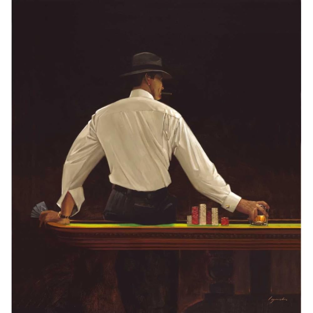 ArtDirect Winning Hand Unframed Art Print Giclee Poster by Lynch, Brent - Ready for Framing with Customization Sizes 8x9, 11x12, 16x17, 24x26, 36x39,