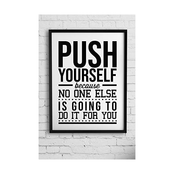Gym Room Wall Decor | Motivational Posters for Office | Decor Inspirational Motivation | Sports Quotes | Wall Decal | A3-16.5"x11.7" no Frame