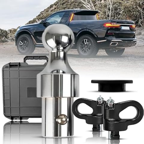 60692 Puck System Gooseneck Hitch Ball Kit, 2-5/16-In Gooseneck Ball, Compatible with 2013-2021 Ford F250 F350 F450, 2016-2020 Chevy Silverado/GMC Sierra/Nissan Titan XD Trucks Cover