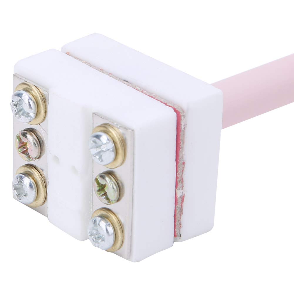 2 Stück Thermoelement-Sensor-Sondenköpfe S Typ Platin Rhodium Korund Schutzrohr (L=300mm)