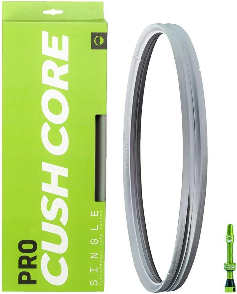 CushCore XC Set - Includes (1) Tire Insert, (1) Presta Valve & (1) Rim Sticker, Easy at-Home Installation, Bicycle Tire Inserts, Helps Improve Ride Quality, Fits a 1.8"-2.4" Tire (Single, 29”)