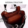 Pahajim Sac à Main pour Femme Sac Cabas Femme Grande Capacité PU Cuir Souple Tote Bag Imperméable pour le Travail, les Voyages et le Shopping #4