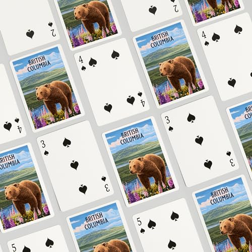 Lantern Press British Columbia, Barajas de Poker, 52 cartas miniatura 4