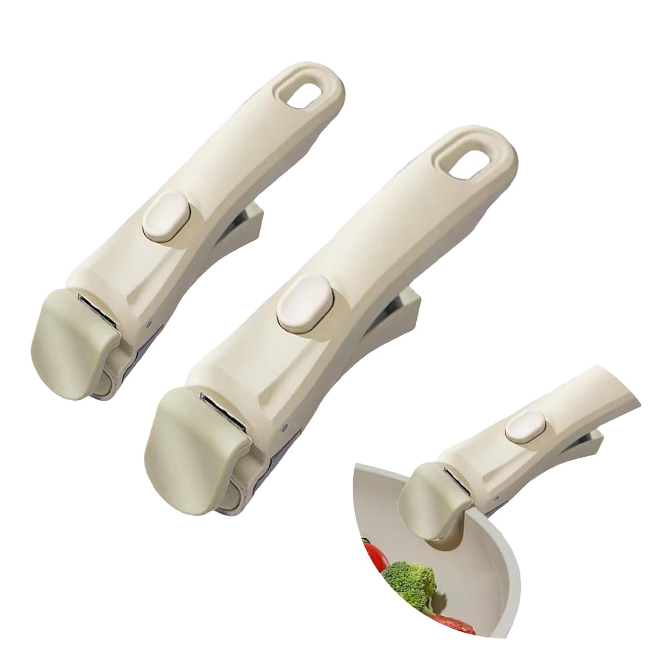 Set Di 2 Manici Per Pentole Removibile, Manico Padella Universale, Per Manici Tefal E Manico Lagostina,Resistente Alle Alte Temperature (250 °C),Capacità Di Carico Massima 10kg,Parti Di Ricambio (C)