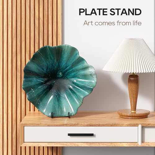 Image of 3 Pack 12 Inch Plate Stands for Display Metal Picture Stand Plate Holder