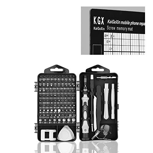Hautton Mini Precision Screwdriver Set, 118 in 1 Magnetic Screwdriver Bit Kit, Multi-Function