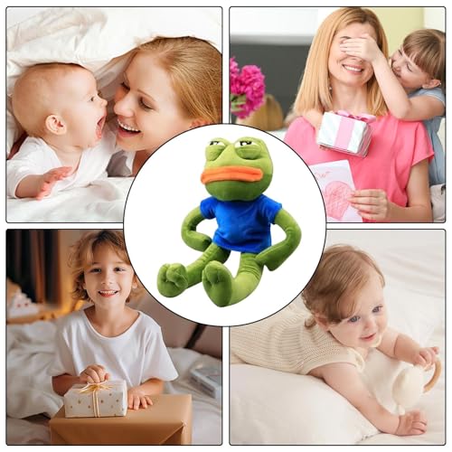 Generisch Trauriger Froschs, 40x25x15cm Plüsch Froschs, Traurig Kuscheltier, Plüschtier Anime, Niedliche Anime Plüschpuppe, Kartoon Plüschtier Weich Zum Kuscheln Für Indoor,Ostern Weihnachten