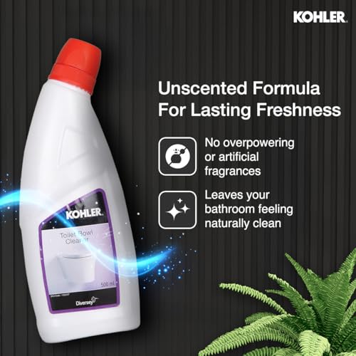 Image of Kohler Toilet Bowl Cleaner Liquid 500 ml | Unscented & Biodegradable | Toilet Cleaning Solution for Bathroom | Powerful Stain Remover, Gentle on Surfaces | Safe for Daily Use, No Harsh Fumes