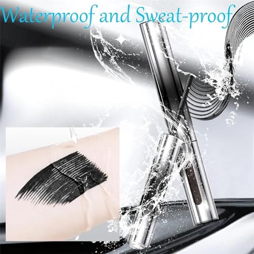 ASMAYSA Iron Brush Mascara, 3D Curling Eyelash Iron Strong Mascara, Washable Extra Slim Metal Bristleless Mascara, Doll Iron Brush Mascara, Metal Mascara, Waterproof, Long Lasting - Image 5