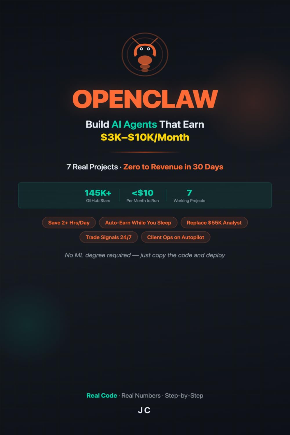 OpenClaw: The Money-Making Guide to AI Agents: Build 7 AI Agents That Earn $3K-$10K/Month (OpenClaw AI Agent Playbooks)
