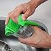 S&T INC. Micro Mesh Fast Drying Kitchen Dish Cloths, Lime Green, 11.5 Inch x 11.5 Inch, 3 Pack