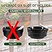 6Pcs Ashtray Sets for Cigarettes, Plastic Tabletop Ash Tray Sets, Indoor Outdoor Ashtrays Perfect for Home Patio Restaurant Bar Hotel and Office Use (Set of 6 Black)