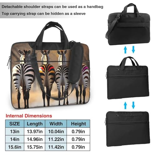 Bolsa para portátil zebras 15.6" para hombre y mujer miniatura 4
