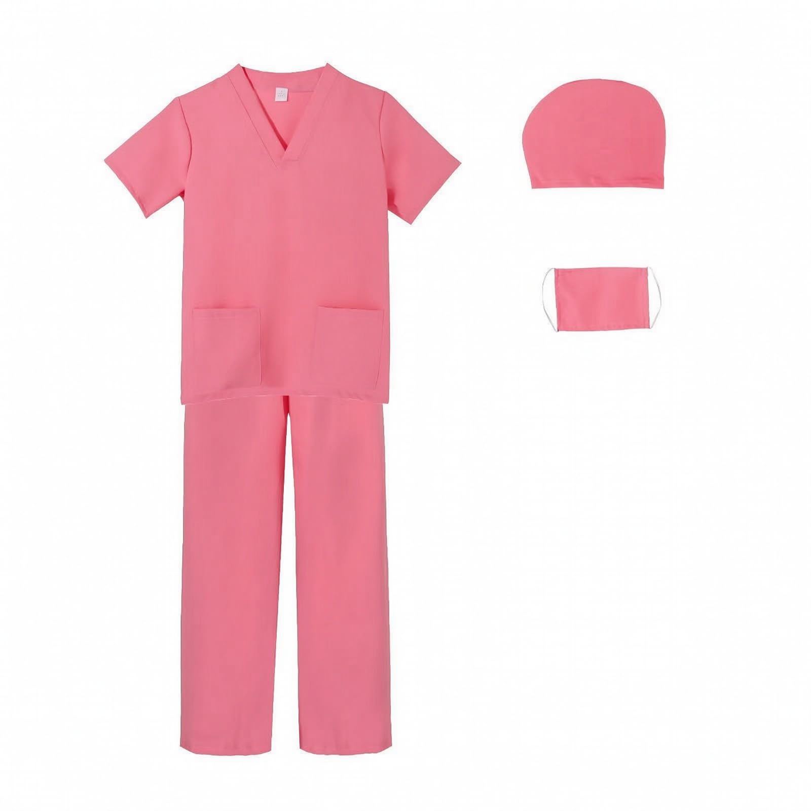 Harilla Kinder-Arztkostüm aus Polyester realistisch verkleidungs-set mit maske und ausweiskarte vielseitig einsetzbar krankenhaus-rollenspielkostüm