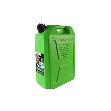 JTI Fuelmate 20 L Green Plastic Jerry can with Integrated Spout, for Generators, Jeeps, Marine Activities, Boat and Other Vehicles |15 x 7.5 x 20 inch