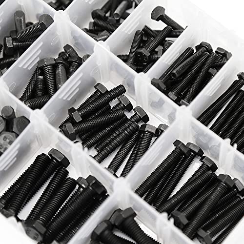 Yeezet 163 Set M4 M5 M6 Heavy Duty Bolts And Nuts Assortment Kit Alloy Steel Grade 8.8 Includes 13 Most Common Sizes #TOP4