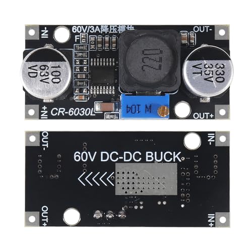 AITRIP 3PCS DC-DC Step Down Power Supply Module 60V 3A to 3.3V 5V 12V 24V Buck Converter Adjustable Voltage Regulator Module LM2596 LM2596S Upgraded2