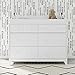 Storkcraft Universal Changer Topper (White) - Transforms Dresser Into Baby Changing Station, Fits Standard Size, 3 Compartments Essentials, Soft Felt Bottom