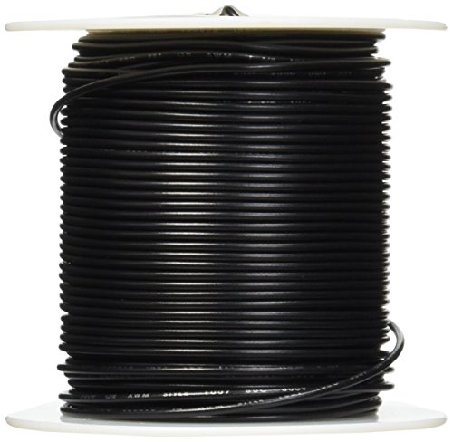 Remington Industries 20UL1007STRBLA250 UL1007 20 AWG Gauge Stranded Hook Up Wire, 300V, 0.0320