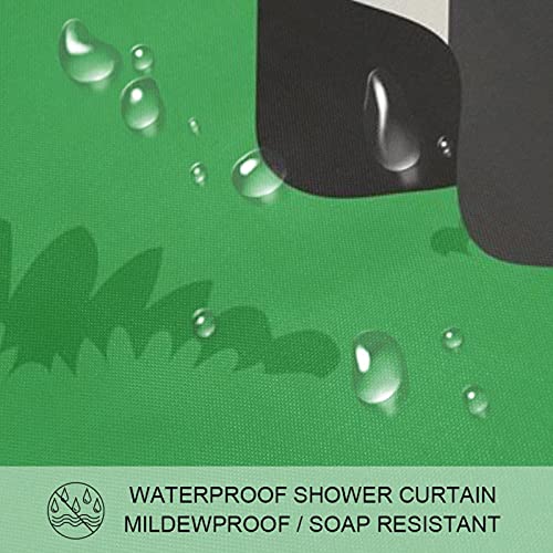 Rideau de douche pandan vert 183x183 imperméable grand format - 4