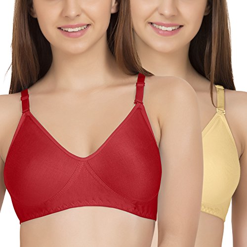 Image of Tweens - Non Padded Cotton Rich Bra - Concealer Side Shaper - Cotton Rich Fabric - Full Coverage, Multiway Straps, Wirefree, Seamless T-Shirt Bra