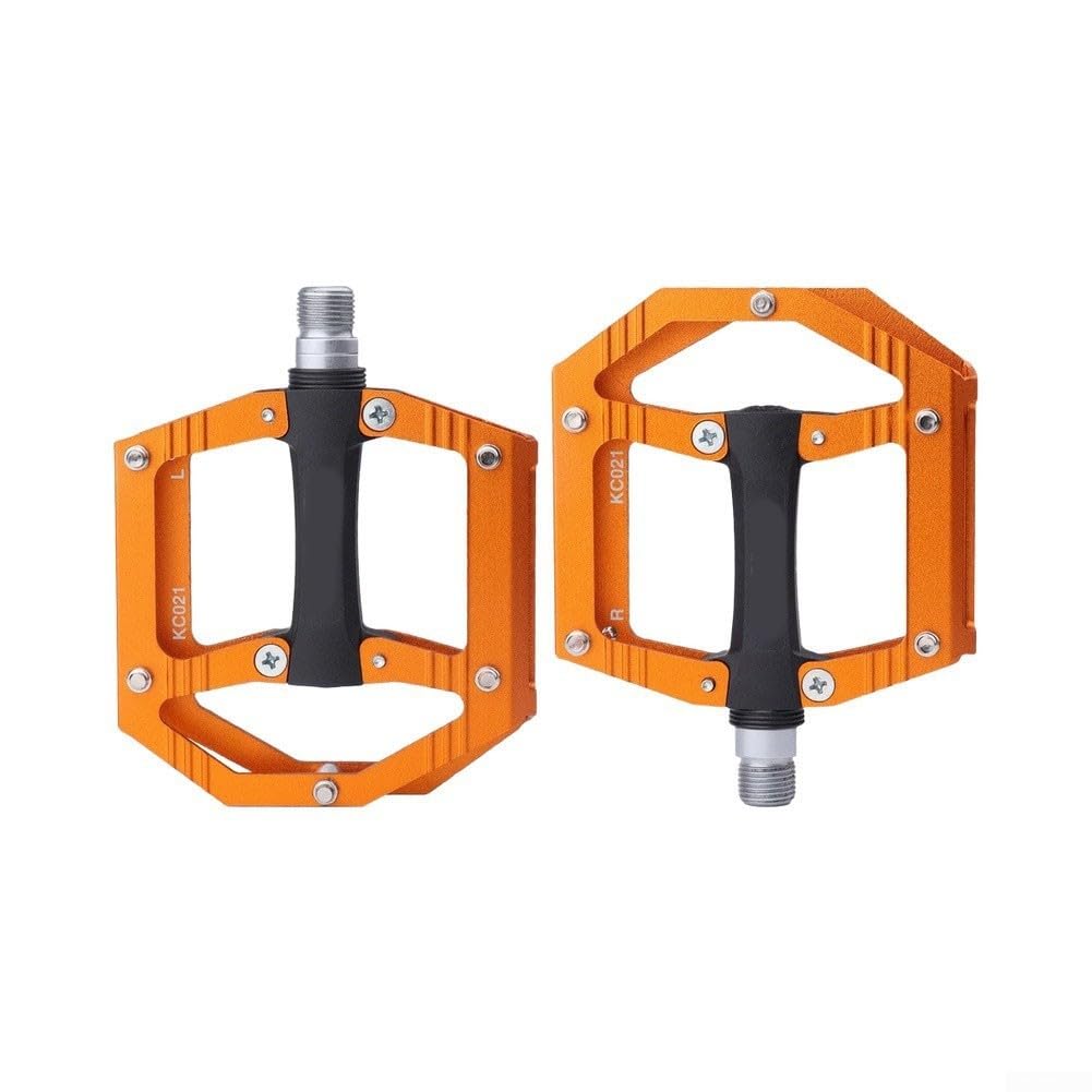 Yhenlovtt Pedales ligeros de bicicleta de montaña planos de aluminio con rodamiento sellado y pasador de acero inoxidable para conducción antideslizante