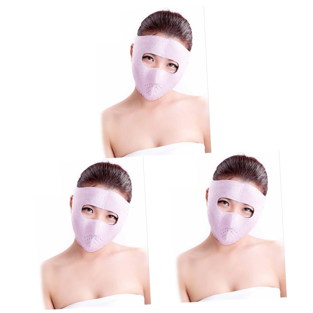 FOMIYES 3 Pezzi Maschera Viso Idratante Al Collagene Per Donne - Maschera Viso Antirughe - Effetto Cedimento