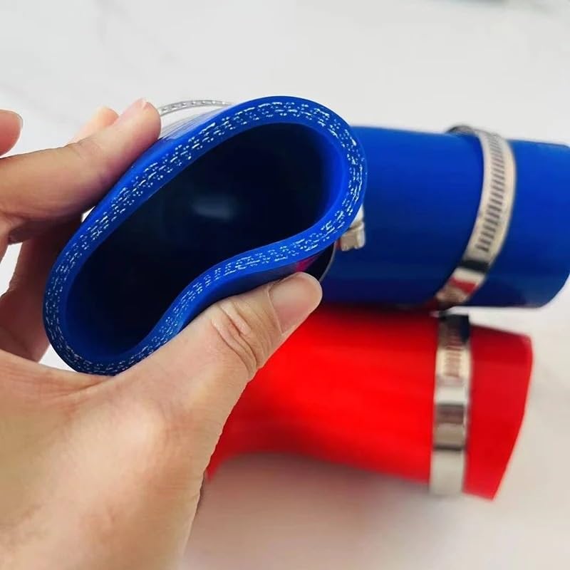 Tubo Aspirazione Tubo Flessibile In Silicone Riduttore 90 Gradi In A Diametro Variabile Per Presa D'aria Ad Alta Pressione Con 2 Morsetti Tubo Ingresso Dell'aria
