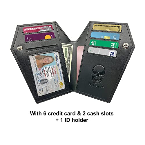 Lazy Skull Coffin Wallet – Spooky Gothic Wallet – Slim Skull Wallet for Women and Men – Witchy Goth accessory2