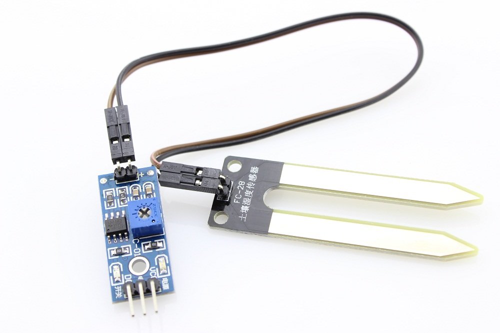 Soil Humidity Hygrometer Moisture Detection Sensor Module w/Dupont Wires